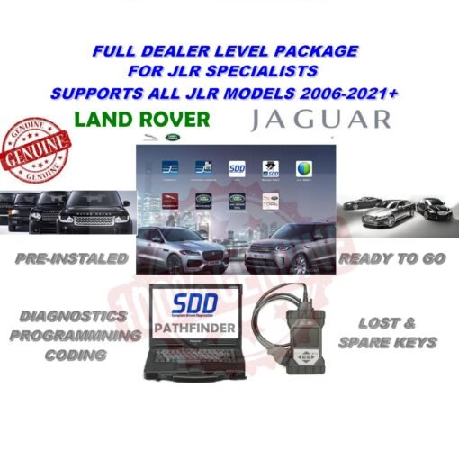 Pathfinder Land Rover SDD Software DOIP VCI Passthru J2534 with Laptop