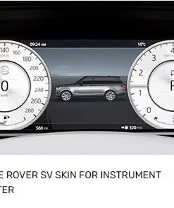 Instrument Cluster SVR Skin for Range Rover 2018