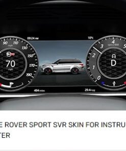 Instrument Cluster SVR Skin for Range Rover Sport 2018