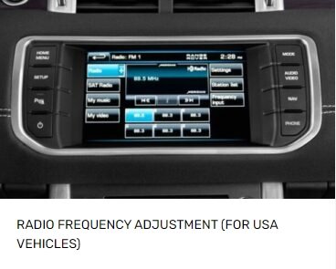 Radio Frequency Adjustment for Range Rover Evoque 2012