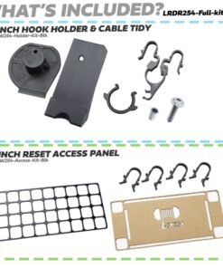 Black Winch Access Panel & Hook Holder Bundle for the Land Rover Defender L663