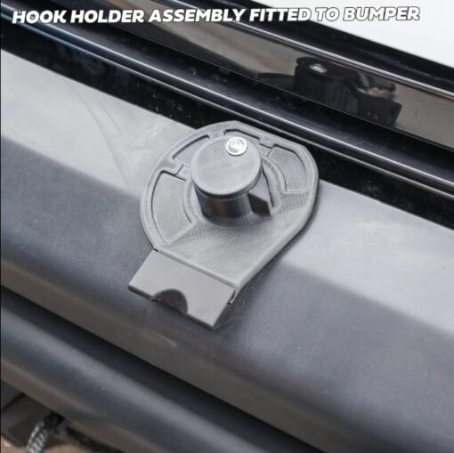 Black Winch Access Panel & Hook Holder Bundle for the Land Rover Defender L663