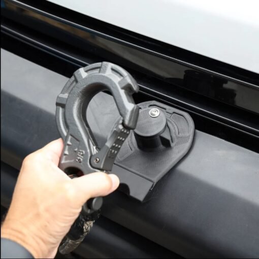 Black Winch Access Panel & Hook Holder Bundle for the Land Rover Defender L663