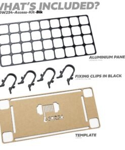 Black Winch Access Panel Kit for Land Rover Defender L663