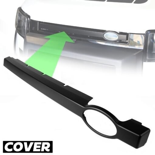 Cover of the Front Grille Bar in Matt Black for Land Rover Defender L663