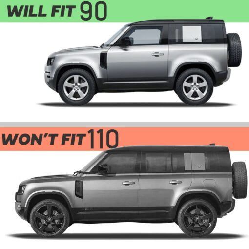 Genuine Chequer Plate Wheel Arch Trim Kit 90 Model for Land Rover Defender L663