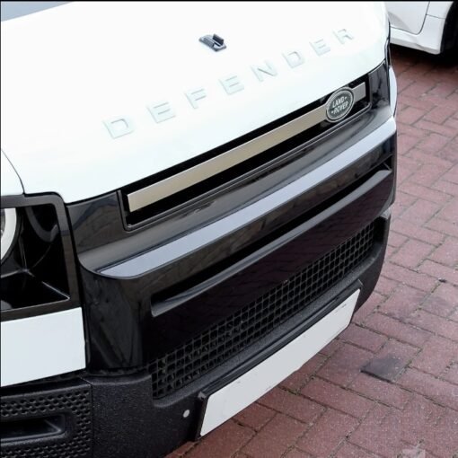 Genuine Front Grille Bar in Starlight Satin Chrome for Land Rover Defender L663