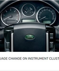 Language Change on Instrument Cluster for Freelander 2 2006-2014