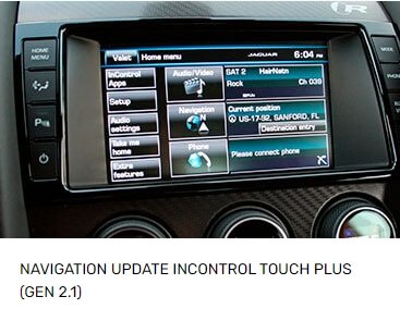Navigation Update InControl Touch Plus (Gen 2.1) for Jaguar F-Type 2014+