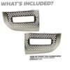 Starlight Satin Chrome Fog Lamp Surround Grille for Land Rover Defender L663
