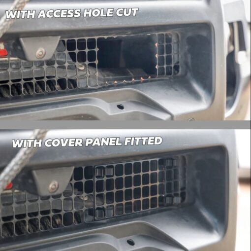 Winch Access Panel & Hook Holder Bundle with Red Clips for Land Rover Defender L663