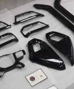 Interior Trimming Surface Kits Gloss Black for Land Rover Defender 90/110 2020-2022