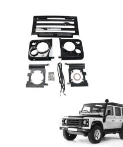 Exterior Accessories Black Grille with Headlight Cover for Land Rover Classic Defender