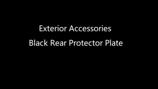 Exterior Accessories Black Rear Protector Plate for Classic Defender 2004-2018
