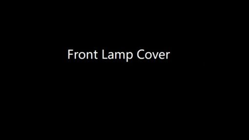 Exterior Accessories Front Window Decorate Plate Black for Classic Defender 2004-2018