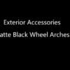 Exterior Accessories Matte Black Wheel Arches for Land Rover Classic Defender 110