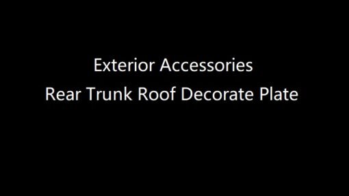 Exterior Accessories Rear Trunk Roof Decorate Plate for Classic Defender 2004-2018