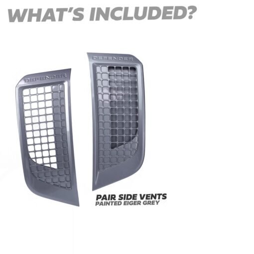 Genuine Side Vent Assemblies Eiger Grey for Land Rover Defender L663