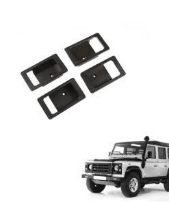 Interior Accessories Inner Handle Bowl Black 4 PCS For Land Rover Old Defender 110 2004-2018