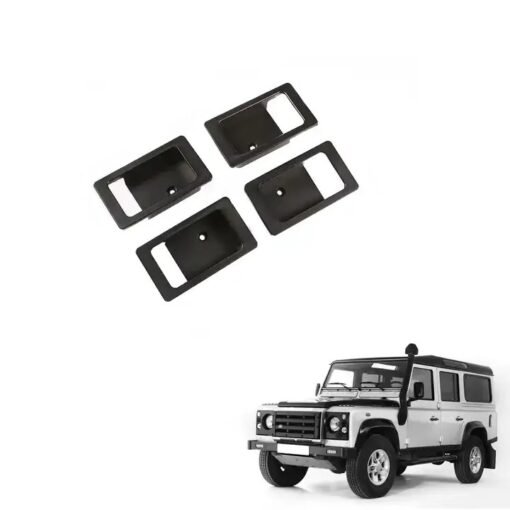 Interior Accessories Inner Handle Bowl Black 4 PCS For Land Rover Old Defender 110 2004-2018