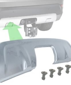 Silver Tow Eye Cover for Land Rover Discovery 5 Fixed Tow Bar