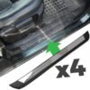 Tread Plates 4 pc - Plastic With Stainless Inset - for Land Rover Discovery 3 & 4