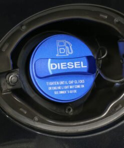 Blue Alloy Fuel Filler Cap Cover for Land Rover Discovery 3&4 Diesel