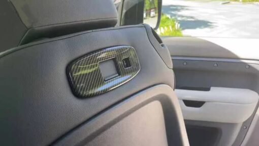 ABS Waterprint Seat Back USB Port Panel Frame Trim Car Accessories Panel Frame for Defender 110 90