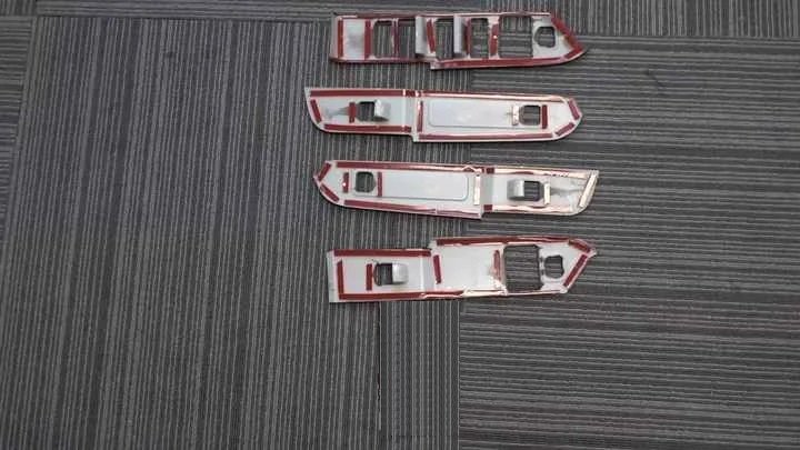 Car Interior Kit Glass Lift Switch Frame LHD ABS Chrome Oak Wood Grain For Defender 90 110 2020