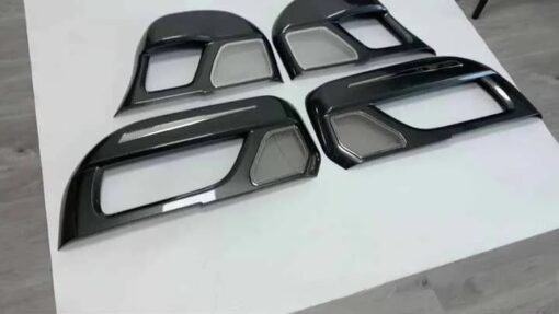 Door Plate Door Hole Cover Plate Switch Cover China Dome Cover Carry Plate ABS Carbon Pattern for Defender 90 110 2020