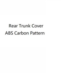 Rear Trunk Cover ABS Carbon Pattern Car Organizer Trunk Door Decoration Kit for Land Rover Defender 110 2020