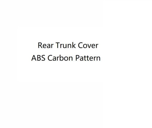 Rear Trunk Cover ABS Carbon Pattern Car Organizer Trunk Door Decoration Kit for Land Rover Defender 110 2020