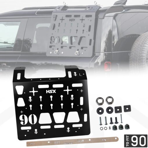 Black Molle Plate Kit LH for Land Rover Defender L663 90