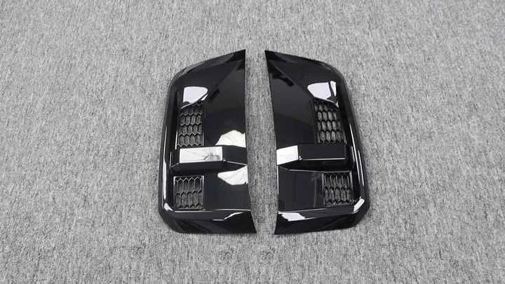 Dry Carbon Fiber ABS Gloss Black Front Side Fender Vent Trim Car Accessories For Defender L663 2020