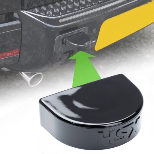 Gloss Black Tow Eye Bung Smooth Top 1pc for Land Rover Defender L663