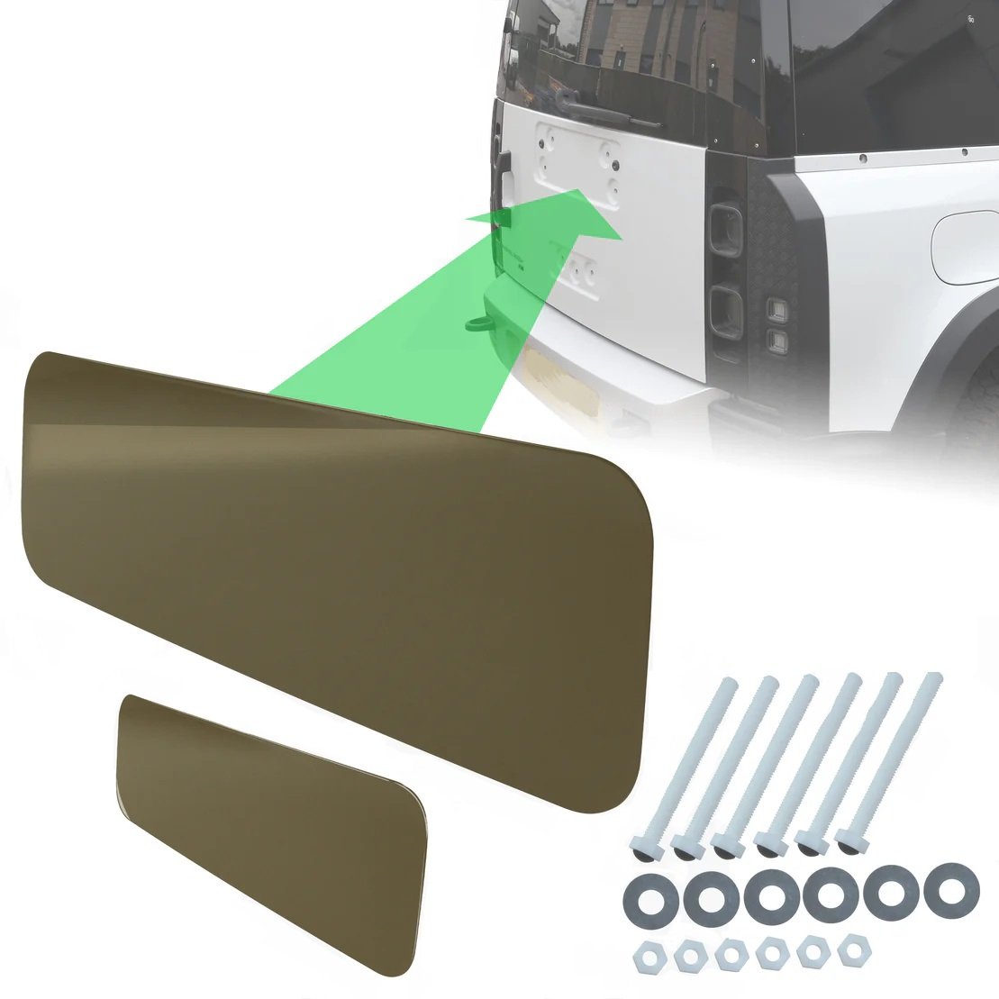 Gondwana Stone Spare Wheel Delete Cover Set for Land Rover Defender L663