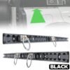 Land Rover Defender L663 110 Black Anodised Utility Side Rail Pair