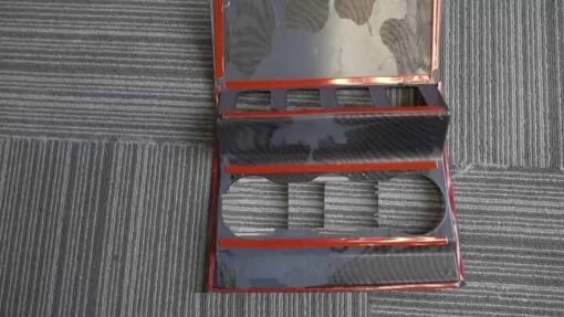 Rear Kick Guard Armrest Box (ABS Carbon Pattern) Shin Guard Security Patch for Defender 90 110