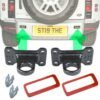 Upgrade Kit B Tow Loop with Black Loops and Red Inserts for Land Rover Defender L663