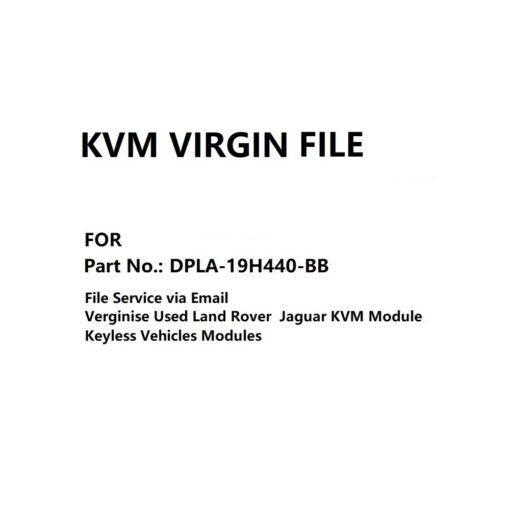 KVM Module Virgin File for Part No. DPLA-19H440-BB