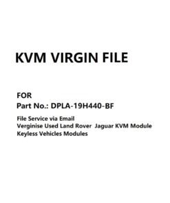 KVM Module Virgin File for Part No. DPLA-19H440-BF