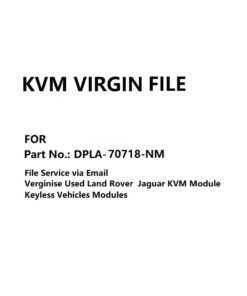 KVM Module Virgin File for Part No. DPLA-70718-NM