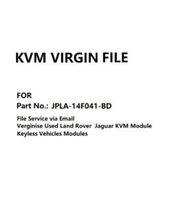KVM Module Virgin File for Part No. JPLA-14F041-BD