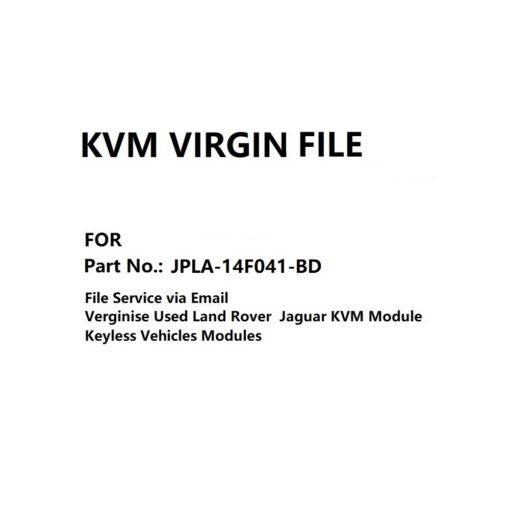 KVM Module Virgin File for Part No. JPLA-14F041-BD
