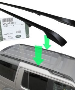 Roof Rack Rails - Extended - Black - for Land Rover Discovery 3 & 4 - Genuine