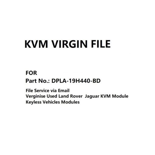 KVM Module Virgin File for Part No. DPLA-19H440-BD