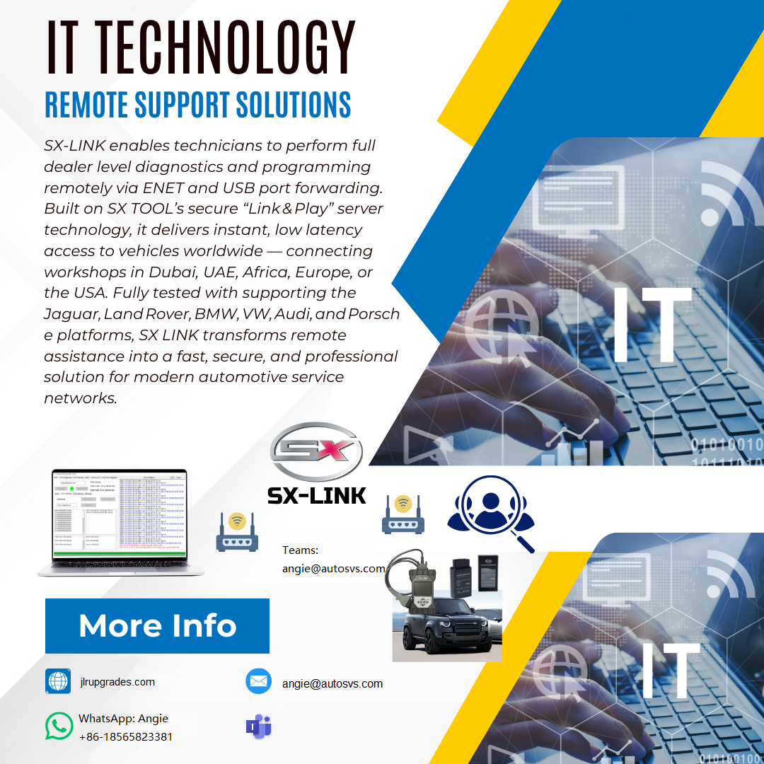 SX‑LINK – Remote Diagnostic Bridge for SX‑TOOL, JLR ENET & DOIP